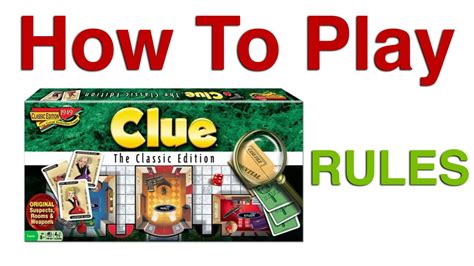 instructions for cluedo board game.